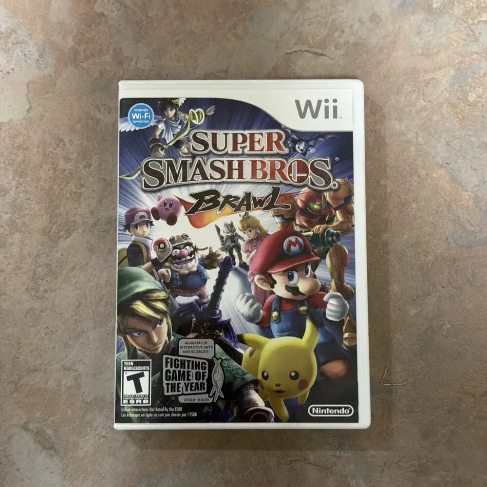 Super Smash Bros. Brawl (Wii, 2008) Game/Case/Manual/Inserts (CIB) - Tested